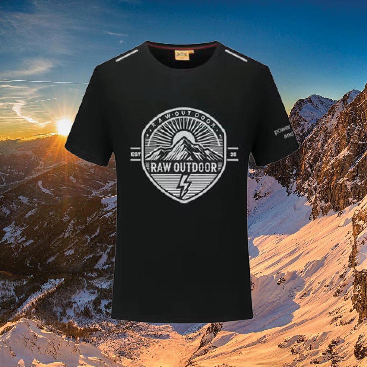 Raw Outdoors Black T Shirt