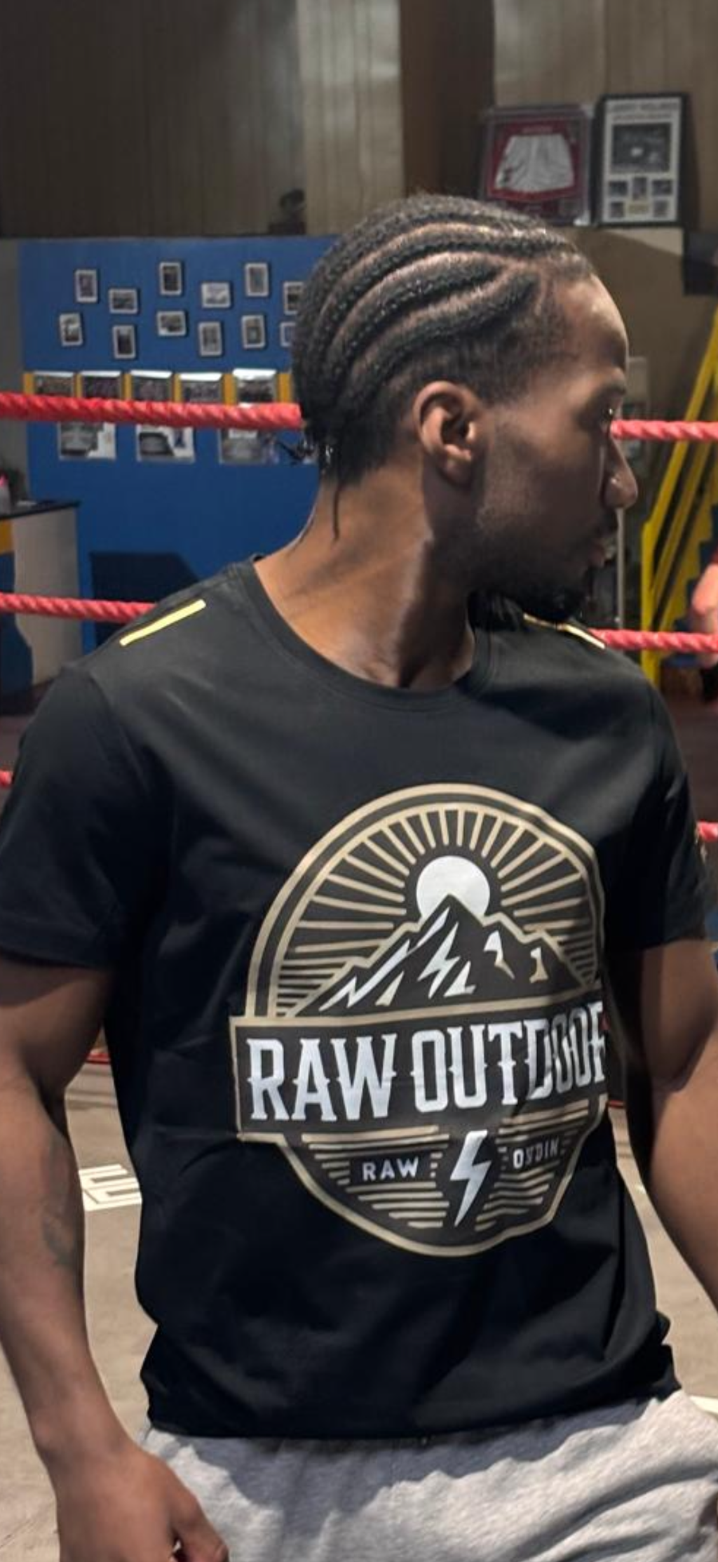 Raw Outdoors Black T Shirt