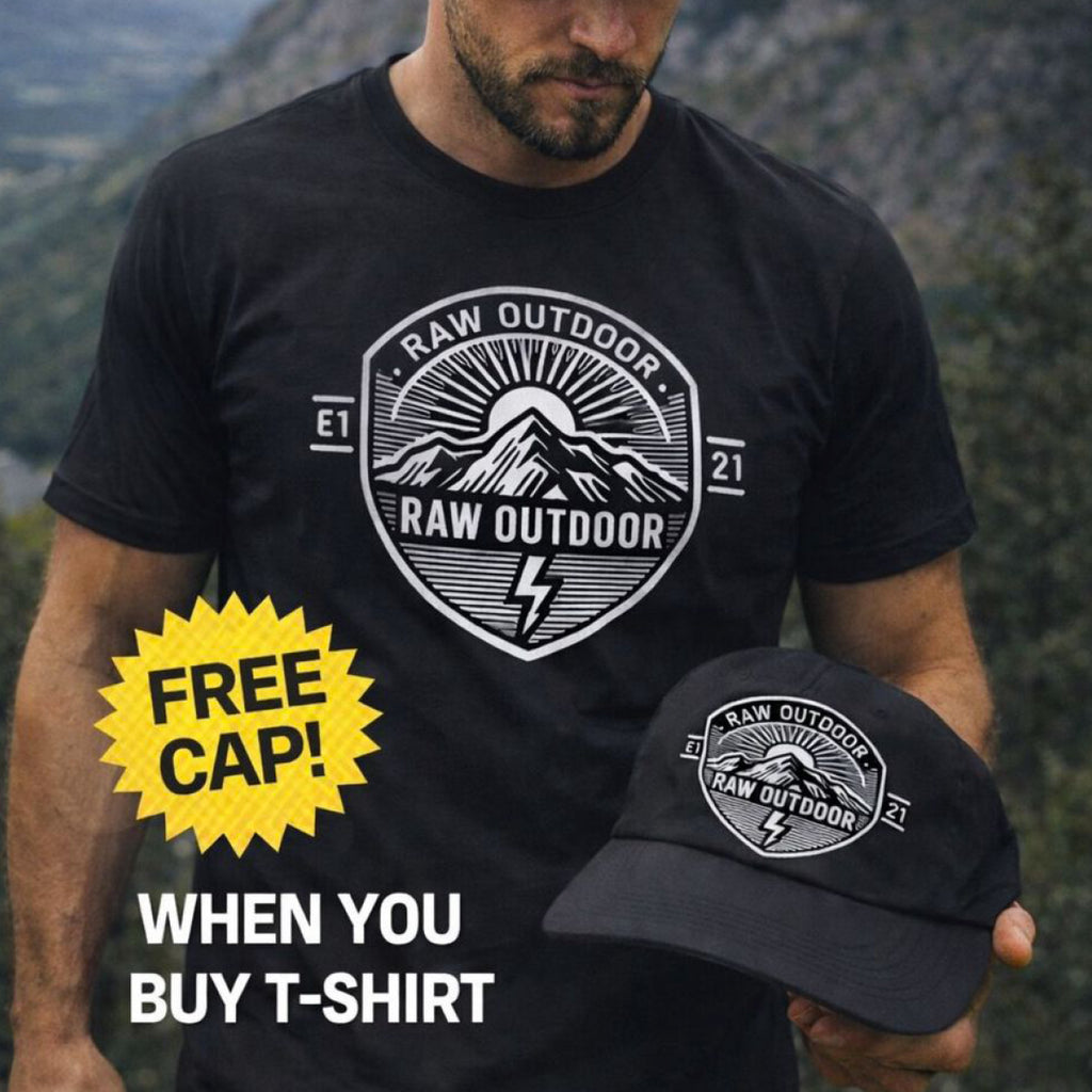 Raw Outdoors Black T Shirt