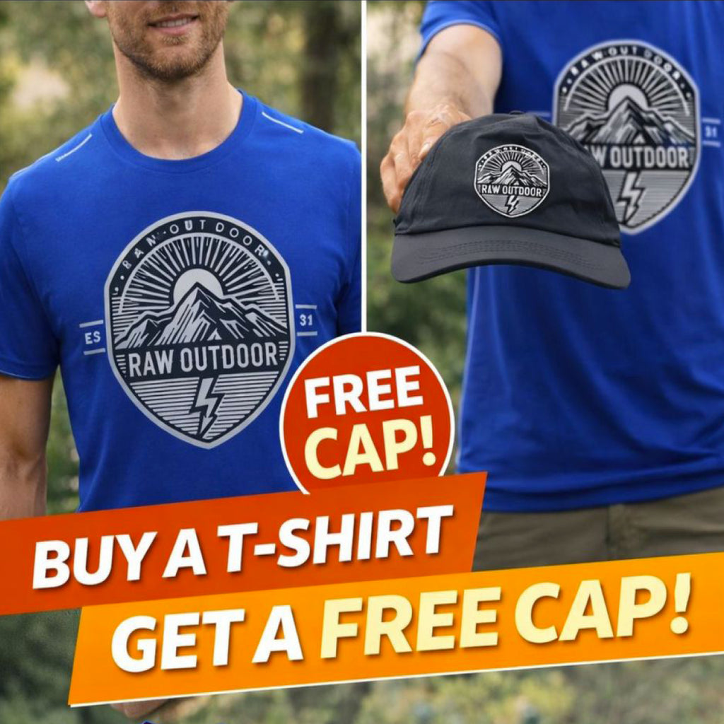 The Raw Outdoors Blue T-Shirt