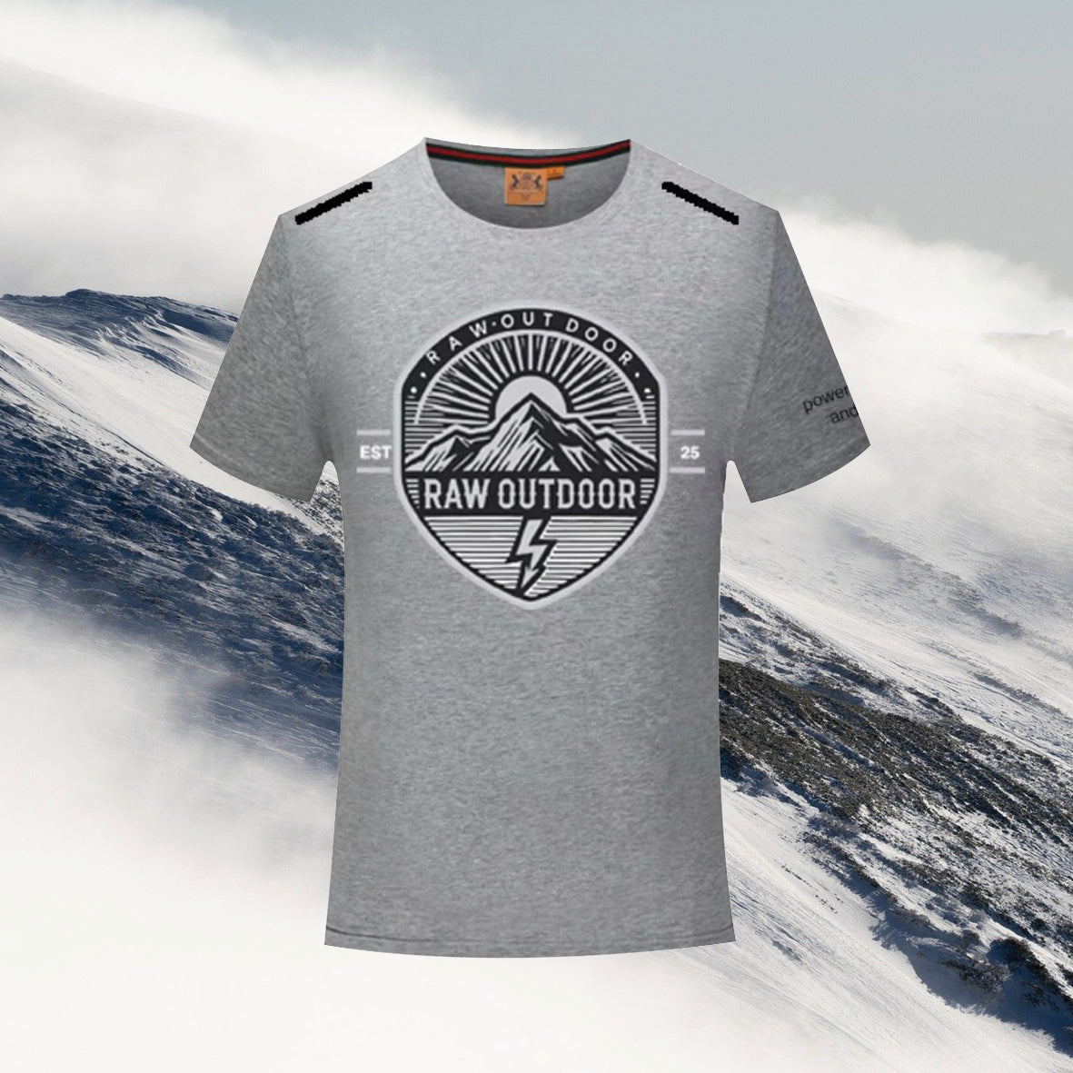 Raw Outdoors Grey T Shirt